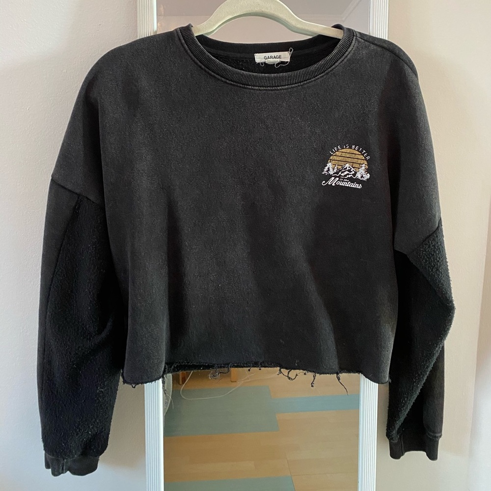 Garage Clothing long sleeve cropped sweater